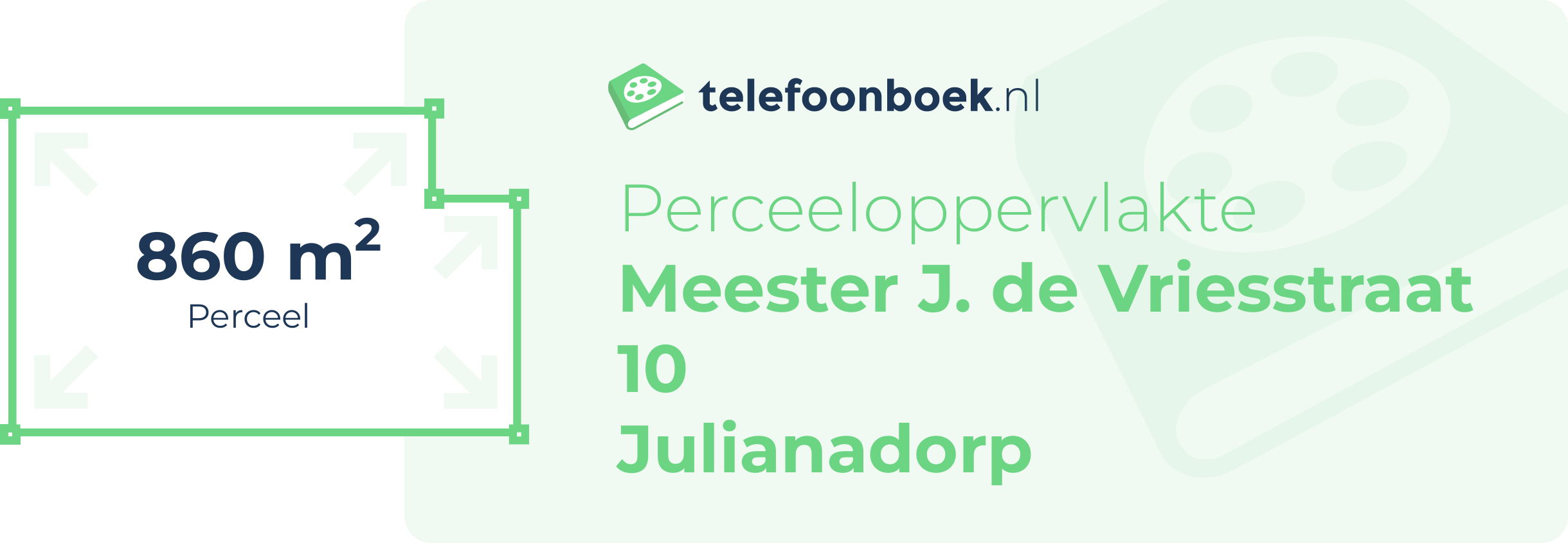 Perceeloppervlakte Meester J. De Vriesstraat 10 Julianadorp