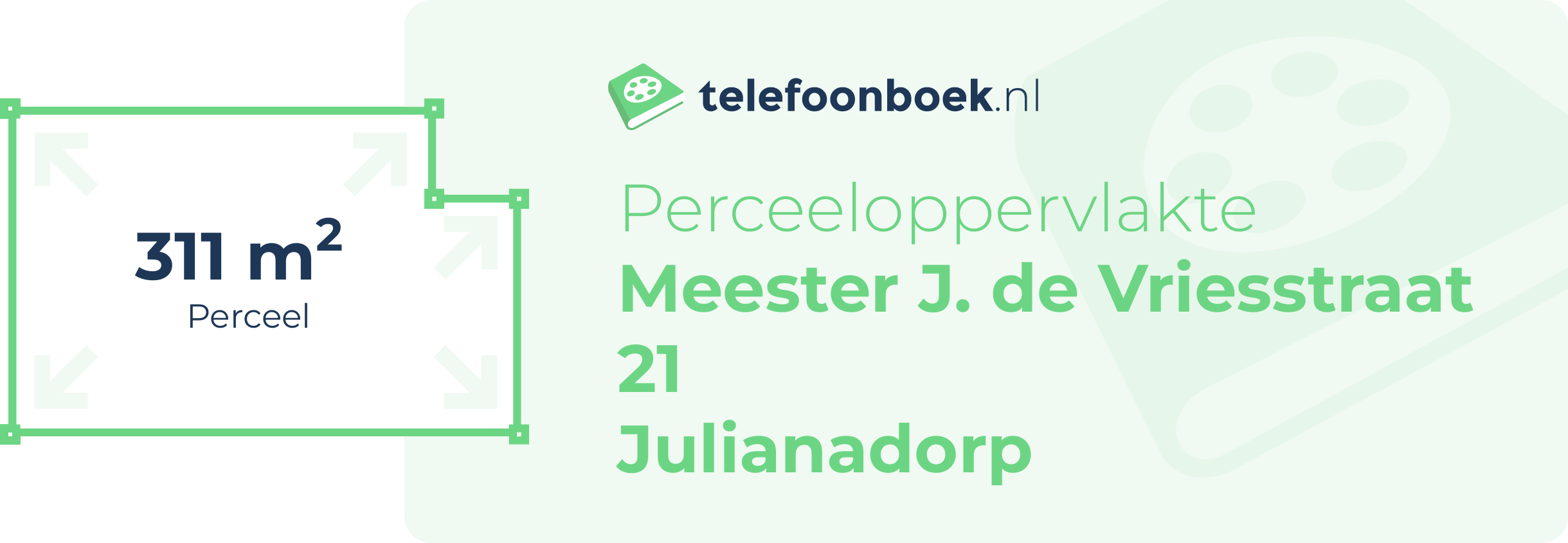 Perceeloppervlakte Meester J. De Vriesstraat 21 Julianadorp