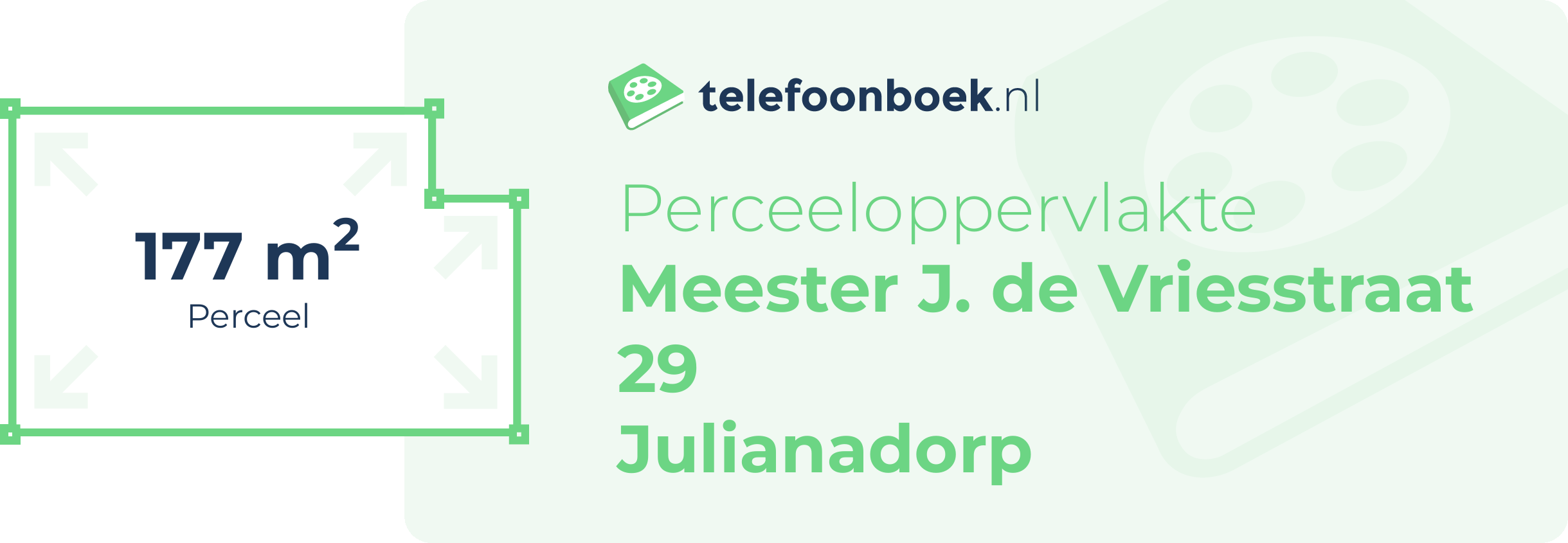 Perceeloppervlakte Meester J. De Vriesstraat 29 Julianadorp