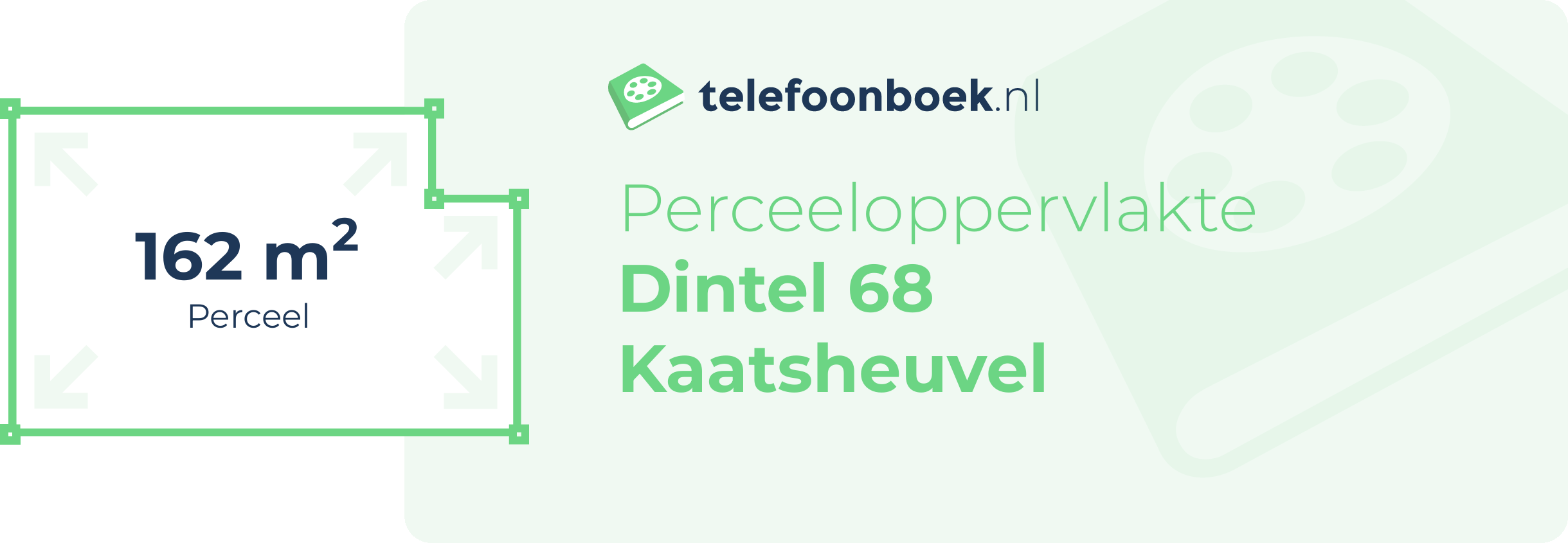 Perceeloppervlakte Dintel 68 Kaatsheuvel