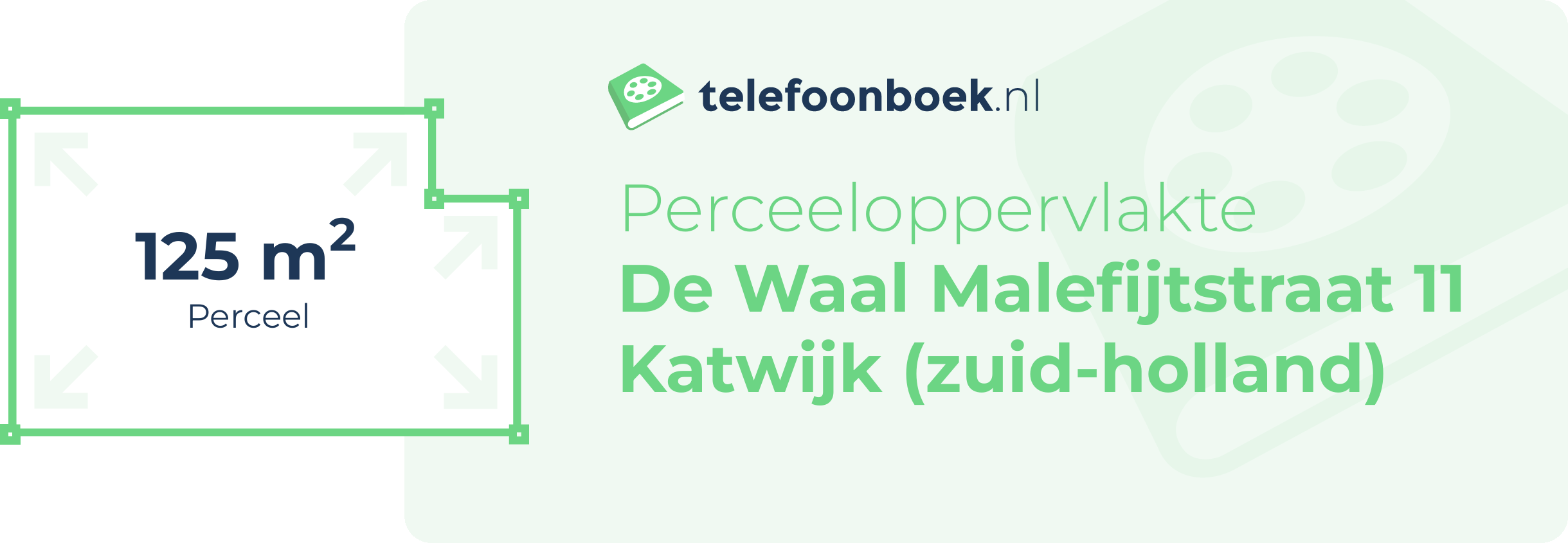 Perceeloppervlakte De Waal Malefijtstraat 11 Katwijk (Zuid-Holland)