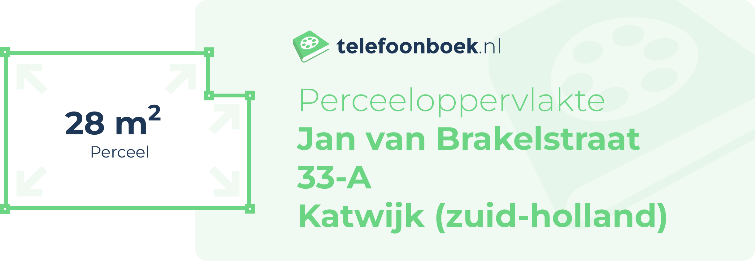 Perceeloppervlakte Jan Van Brakelstraat 33-A Katwijk (Zuid-Holland)