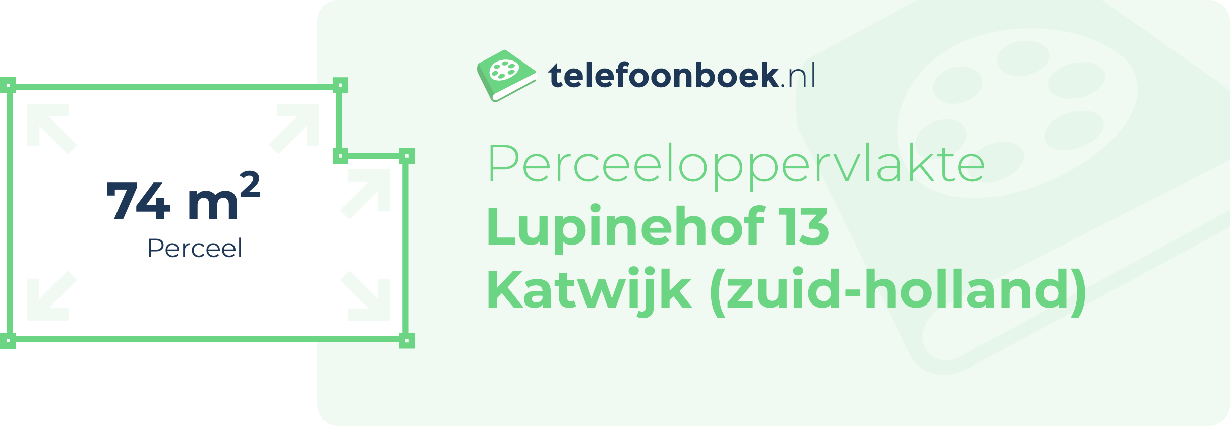 Perceeloppervlakte Lupinehof 13 Katwijk (Zuid-Holland)