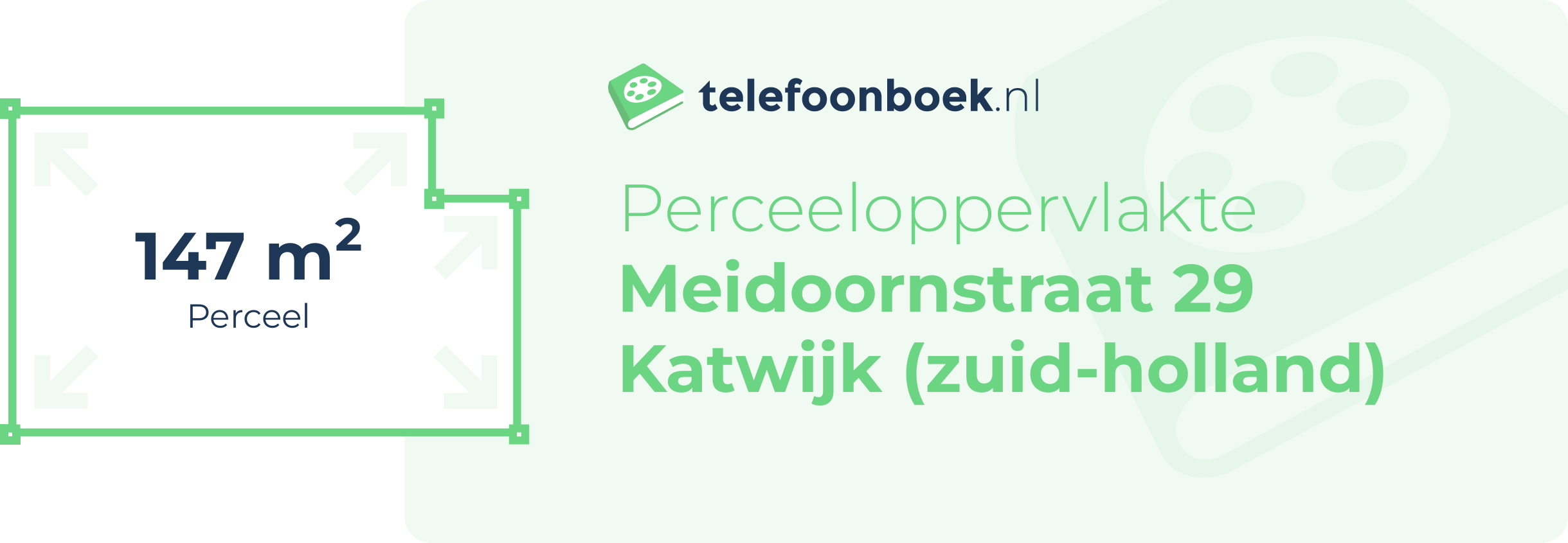 Perceeloppervlakte Meidoornstraat 29 Katwijk (Zuid-Holland)