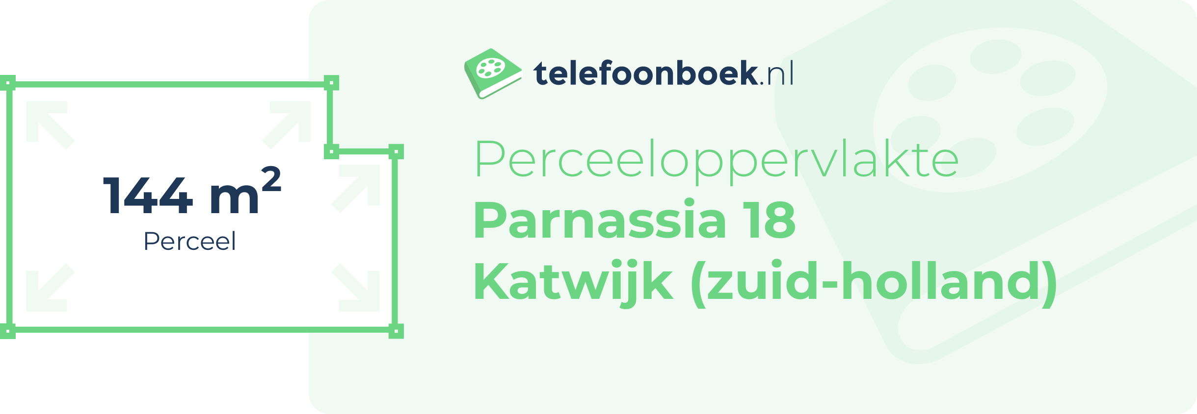 Perceeloppervlakte Parnassia 18 Katwijk (Zuid-Holland)