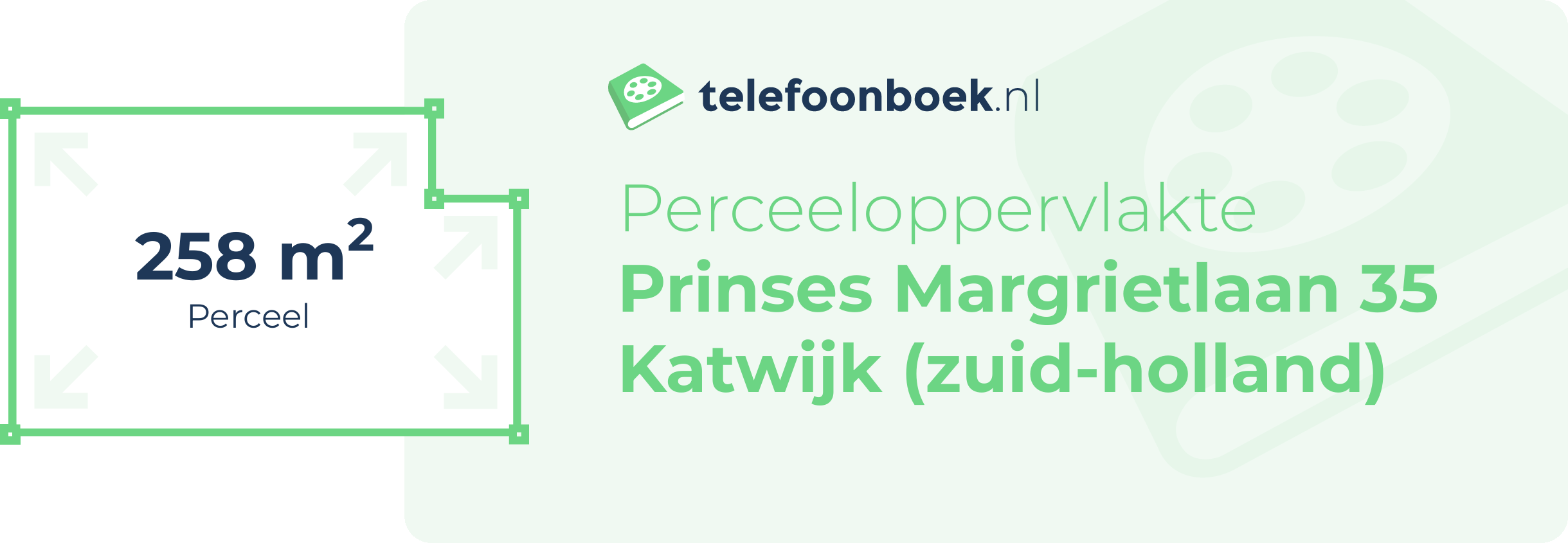 Perceeloppervlakte Prinses Margrietlaan 35 Katwijk (Zuid-Holland)