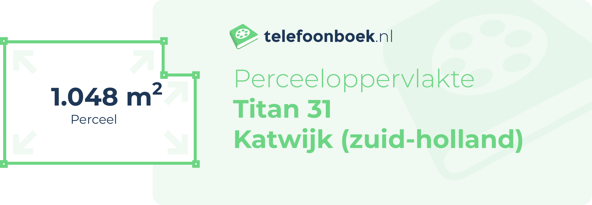 Perceeloppervlakte Titan 31 Katwijk (Zuid-Holland)