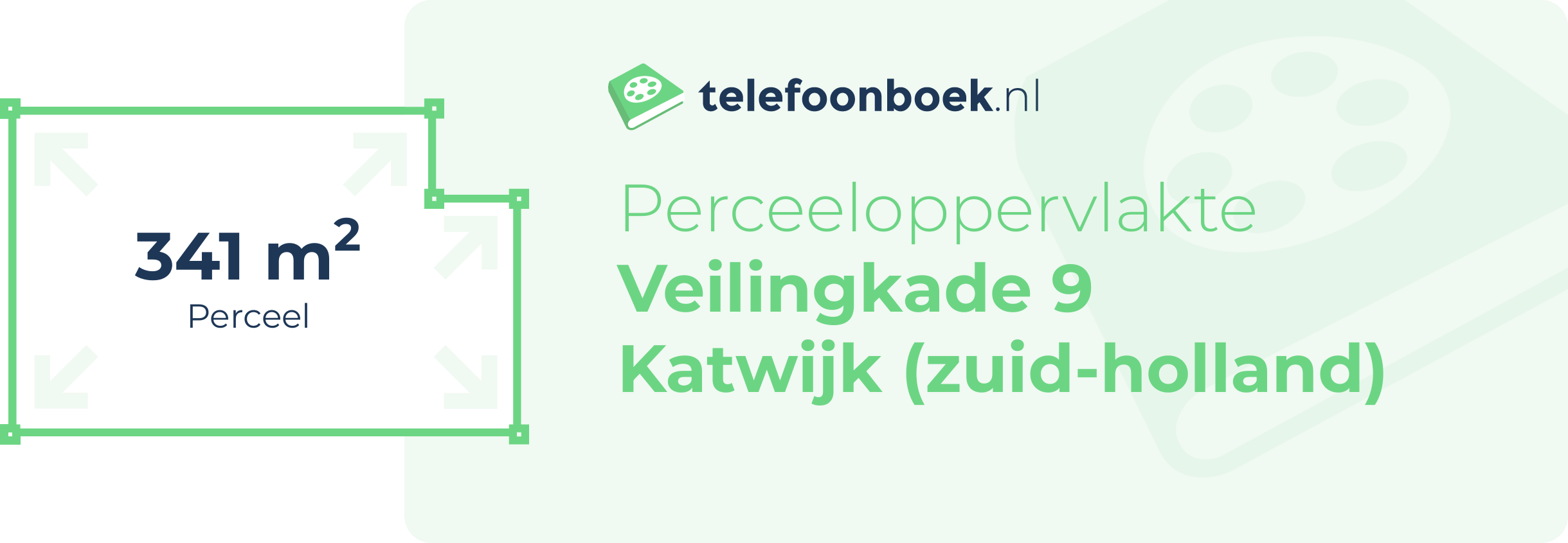 Perceeloppervlakte Veilingkade 9 Katwijk (Zuid-Holland)