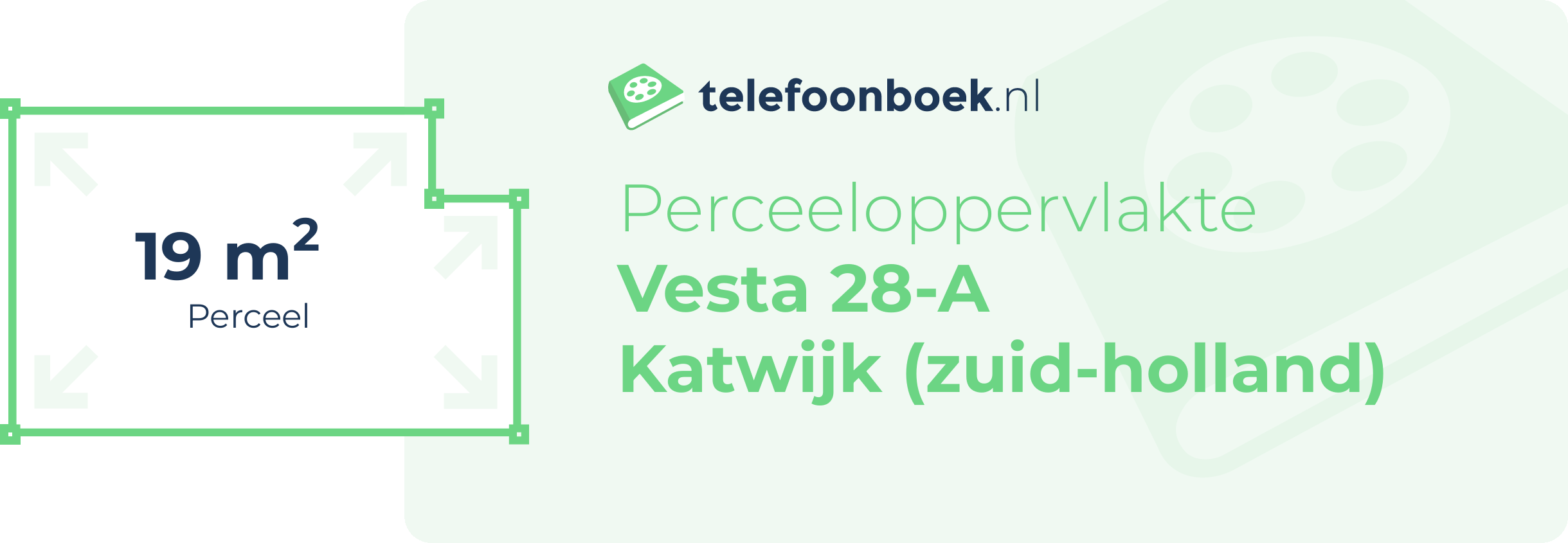 Perceeloppervlakte Vesta 28-A Katwijk (Zuid-Holland)