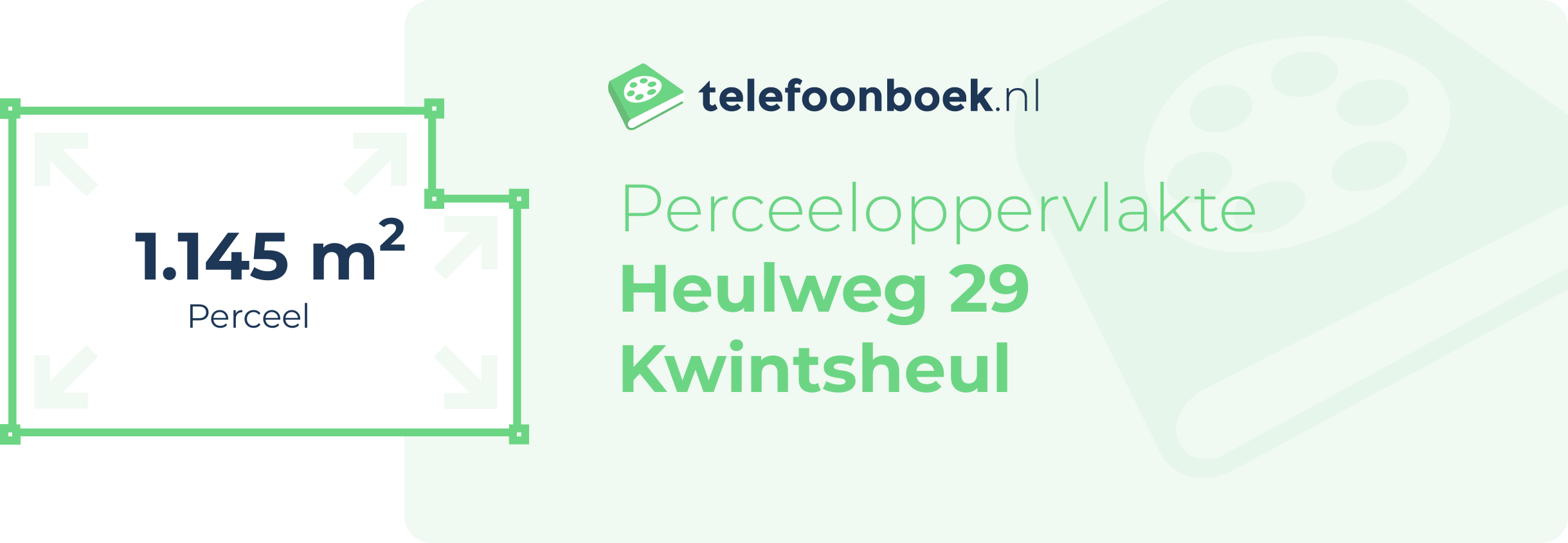 Perceeloppervlakte Heulweg 29 Kwintsheul