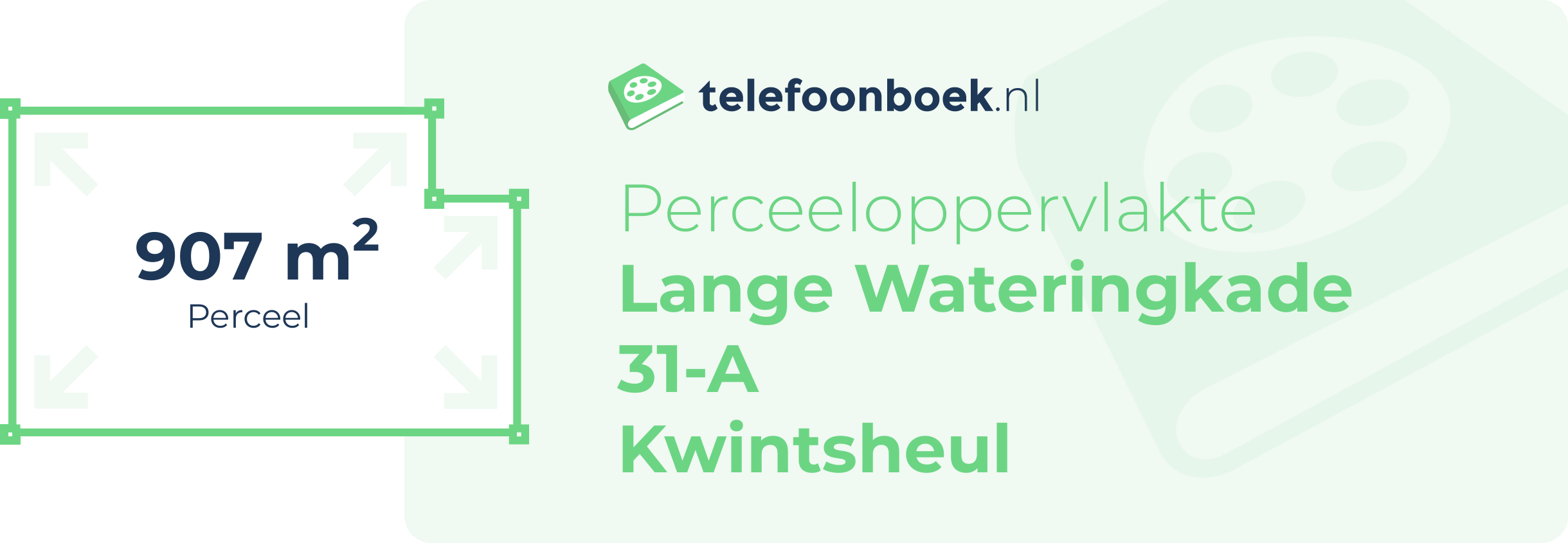 Perceeloppervlakte Lange Wateringkade 31-A Kwintsheul