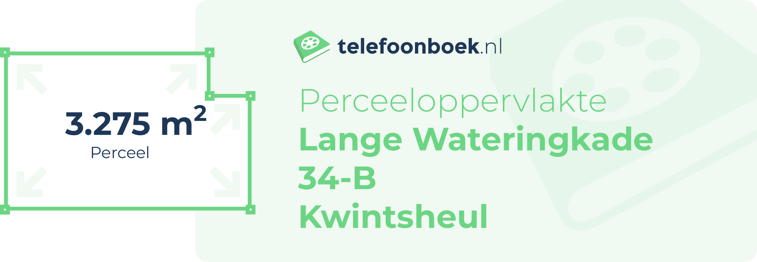Perceeloppervlakte Lange Wateringkade 34-B Kwintsheul