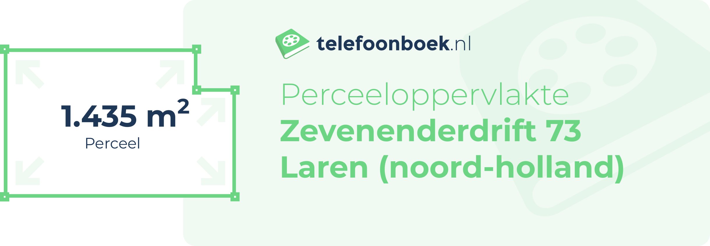 Perceeloppervlakte Zevenenderdrift 73 Laren (Noord-Holland)