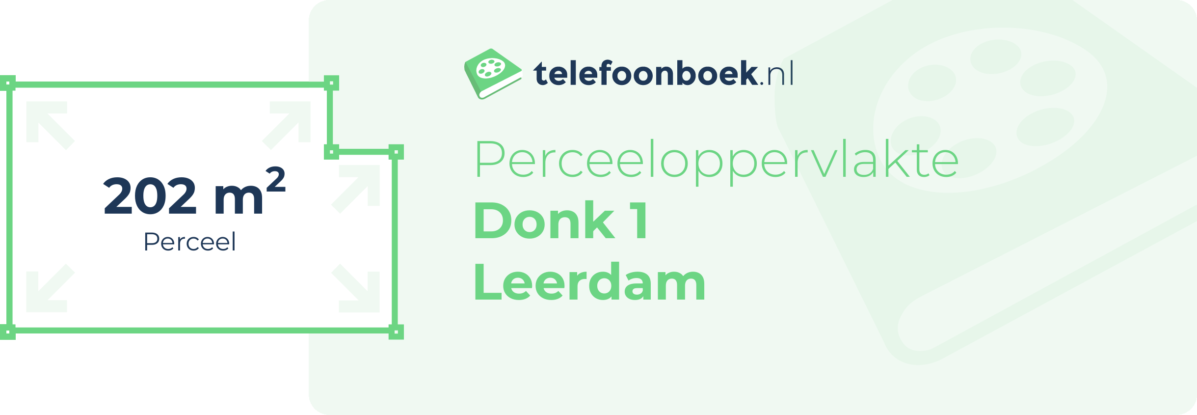 Perceeloppervlakte Donk 1 Leerdam