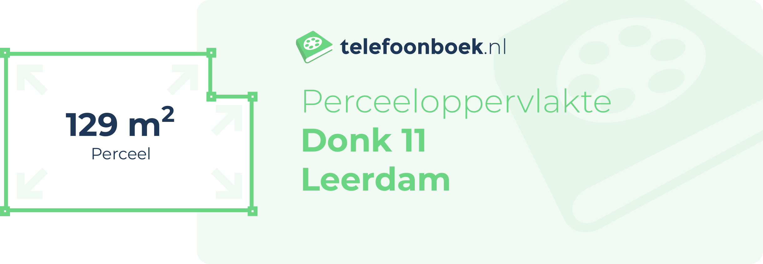 Perceeloppervlakte Donk 11 Leerdam