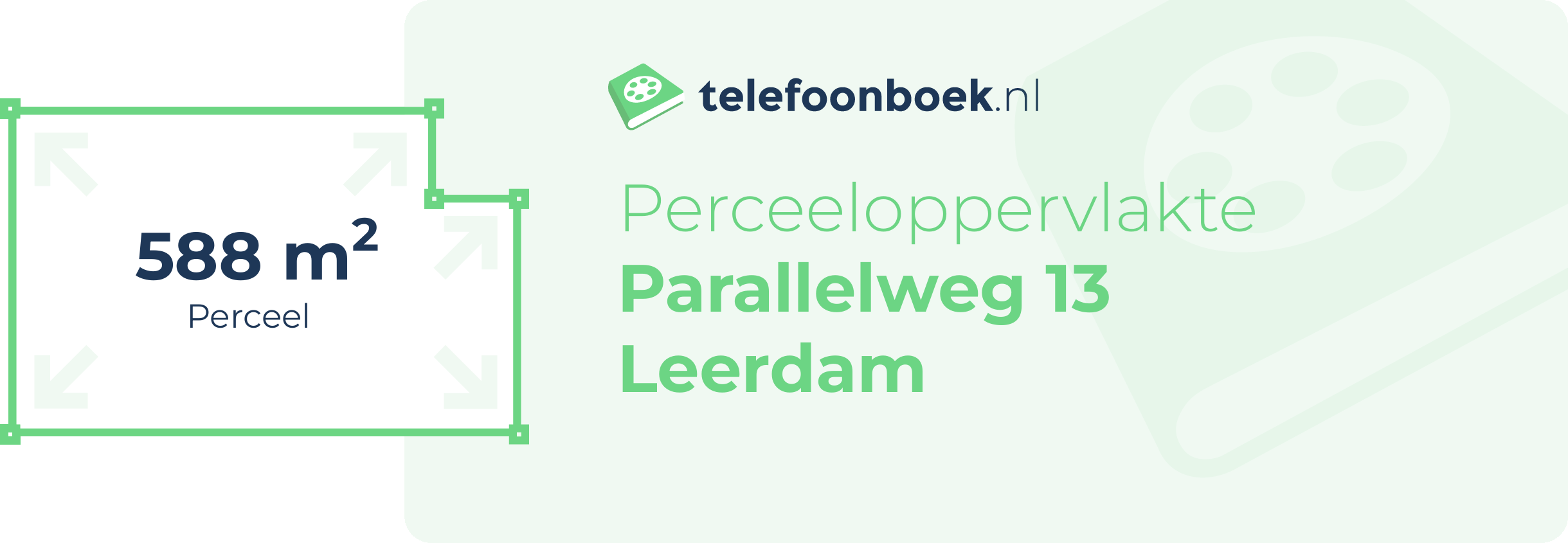 Perceeloppervlakte Parallelweg 13 Leerdam