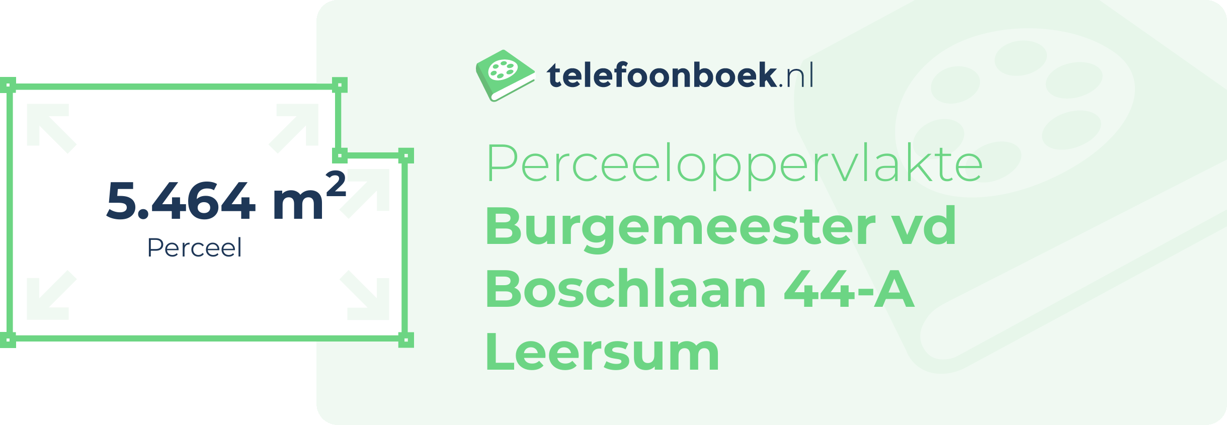 Perceeloppervlakte Burgemeester Vd Boschlaan 44-A Leersum