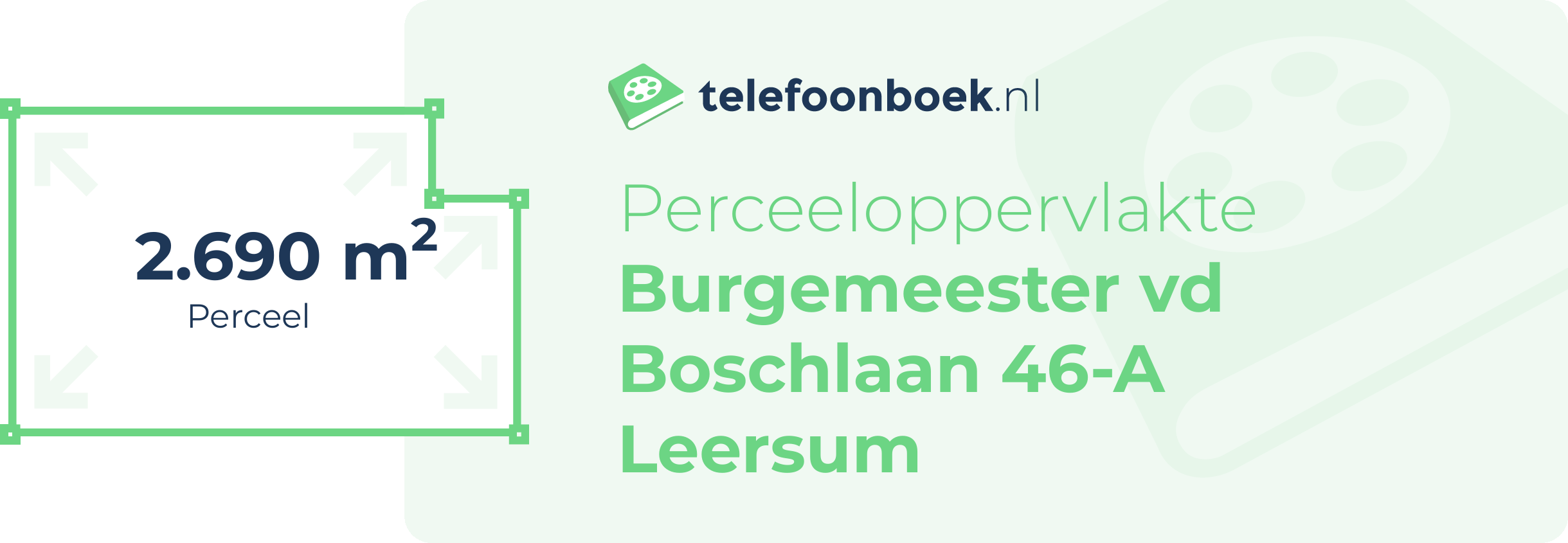 Perceeloppervlakte Burgemeester Vd Boschlaan 46-A Leersum