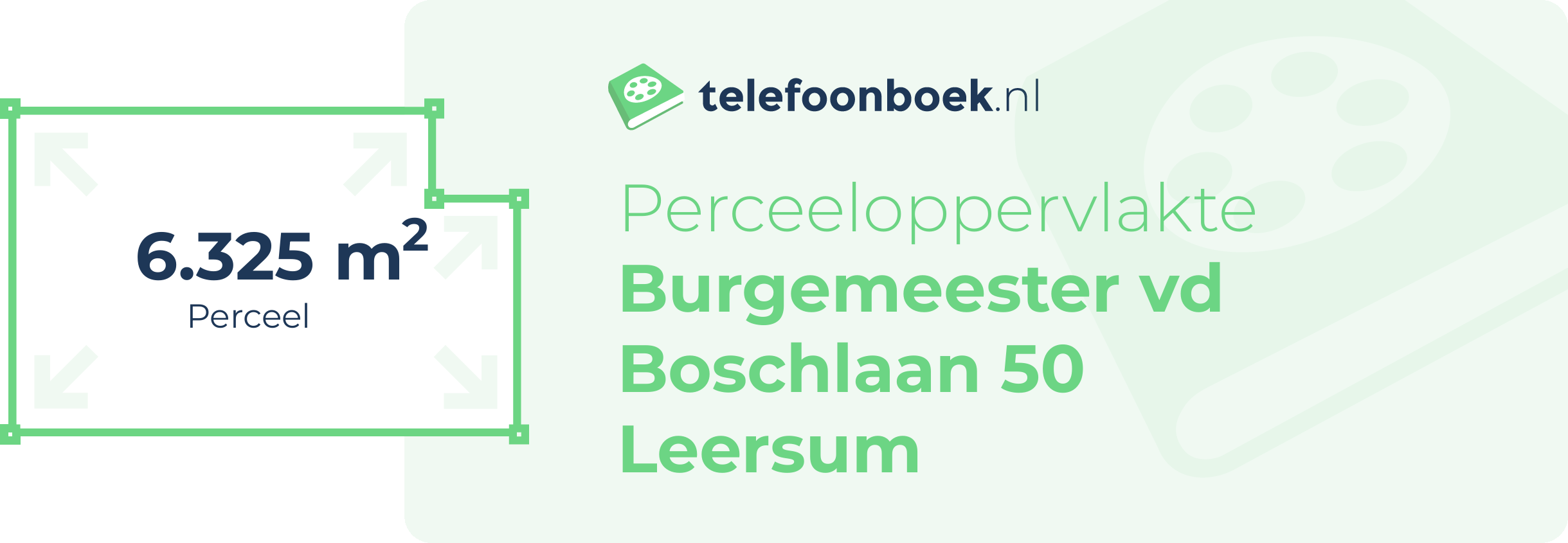 Perceeloppervlakte Burgemeester Vd Boschlaan 50 Leersum