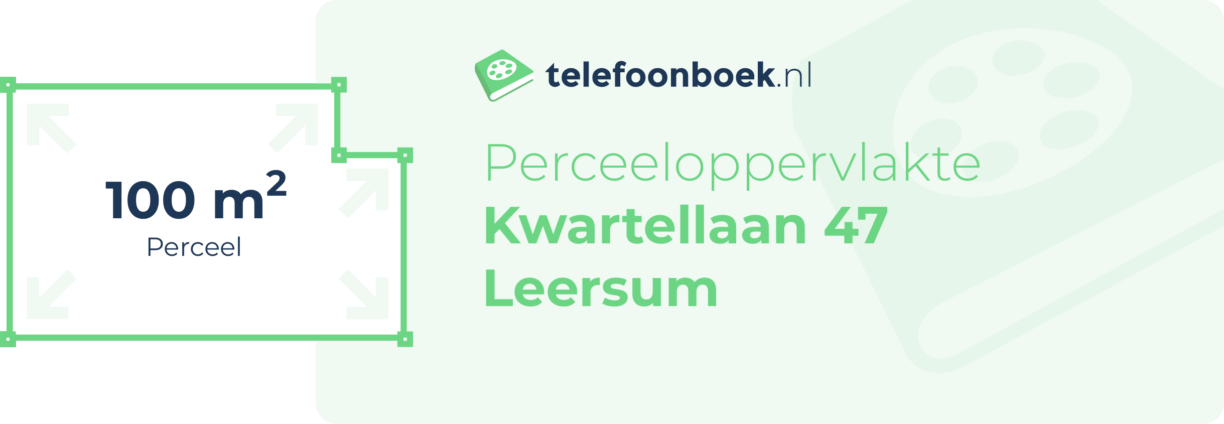 Perceeloppervlakte Kwartellaan 47 Leersum