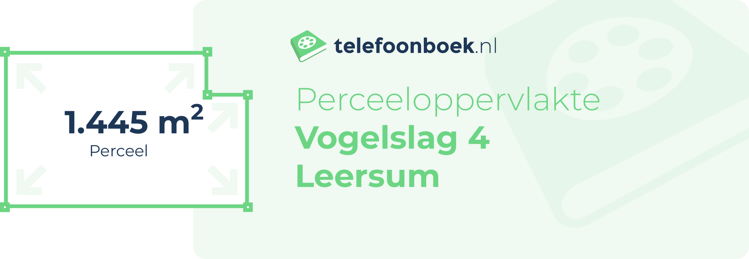 Perceeloppervlakte Vogelslag 4 Leersum