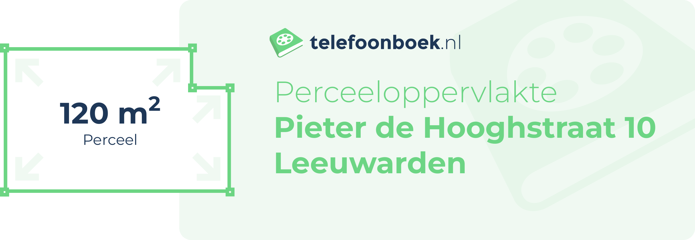 Perceeloppervlakte Pieter De Hooghstraat 10 Leeuwarden