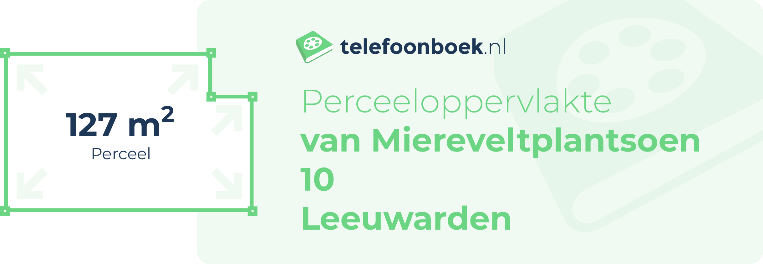 Perceeloppervlakte Van Miereveltplantsoen 10 Leeuwarden