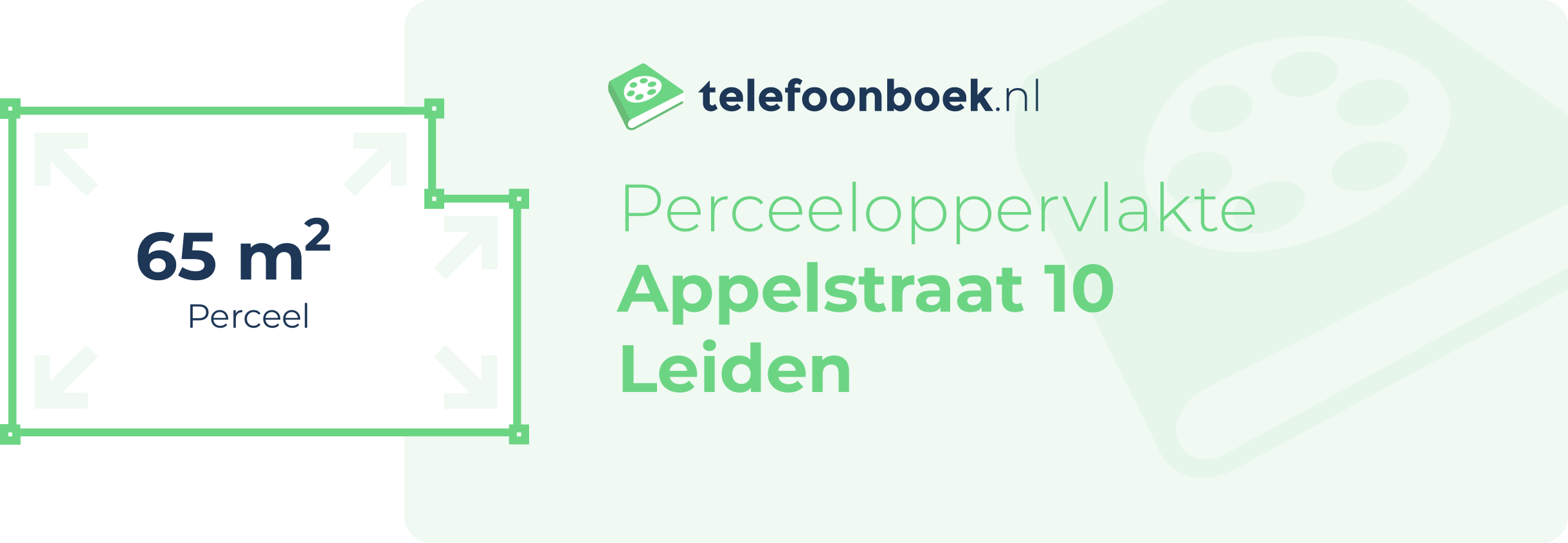 Perceeloppervlakte Appelstraat 10 Leiden