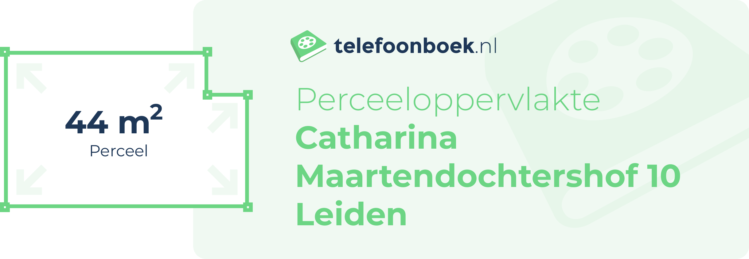 Perceeloppervlakte Catharina Maartendochtershof 10 Leiden