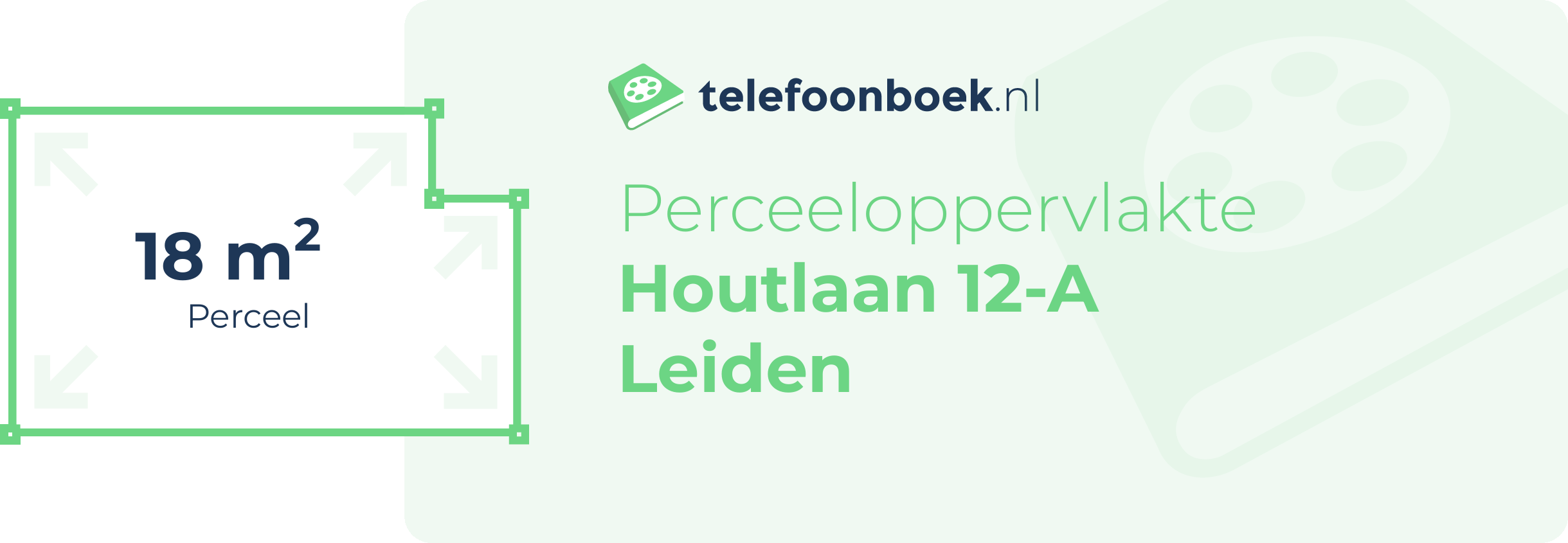 Perceeloppervlakte Houtlaan 12-A Leiden