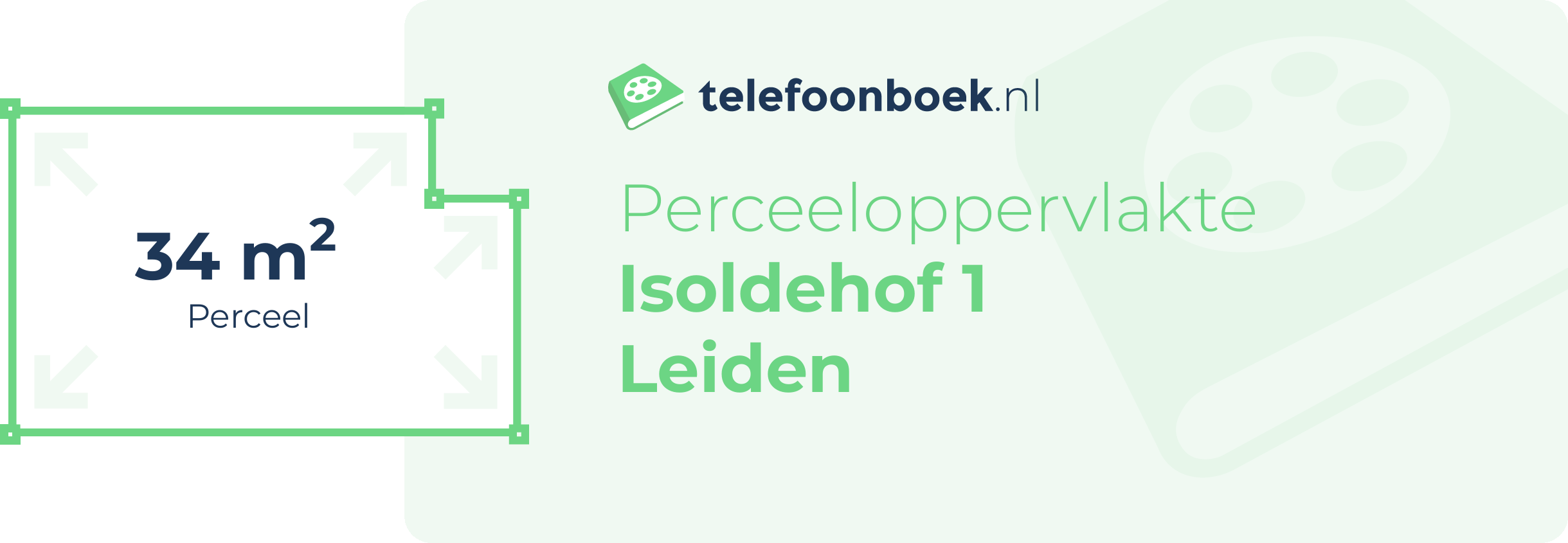 Perceeloppervlakte Isoldehof 1 Leiden