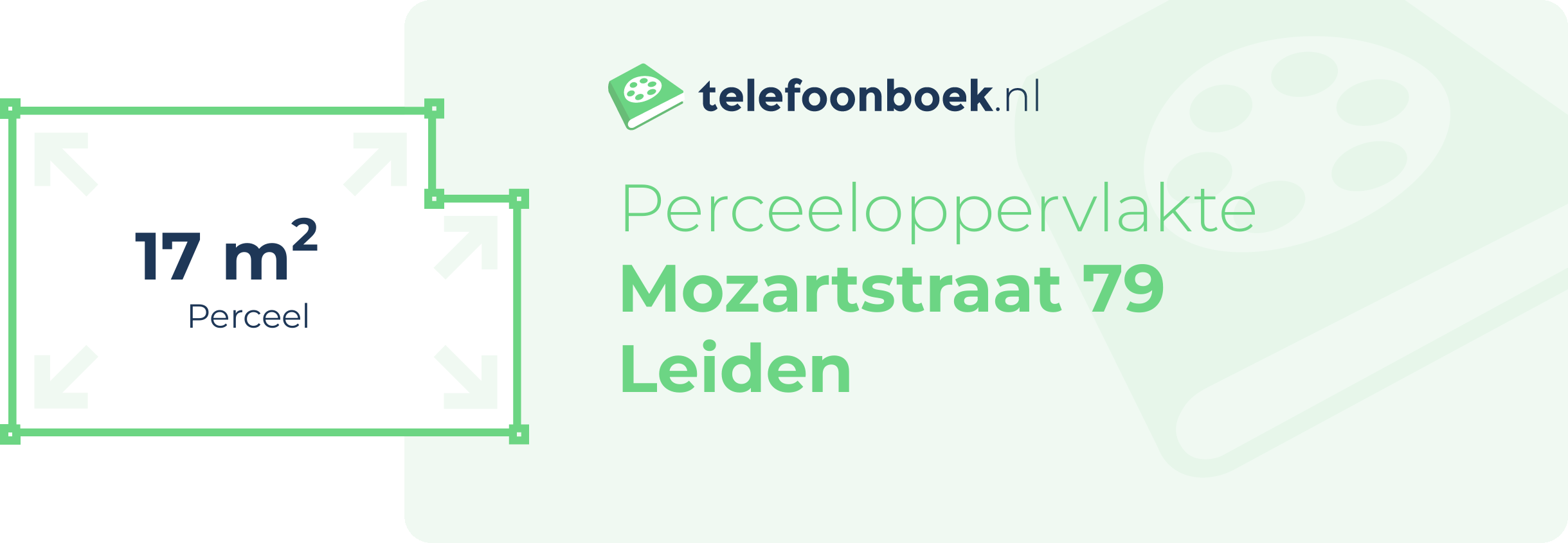 Perceeloppervlakte Mozartstraat 79 Leiden