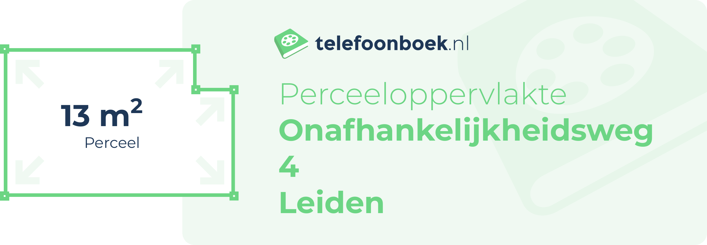 Perceeloppervlakte Onafhankelijkheidsweg 4 Leiden