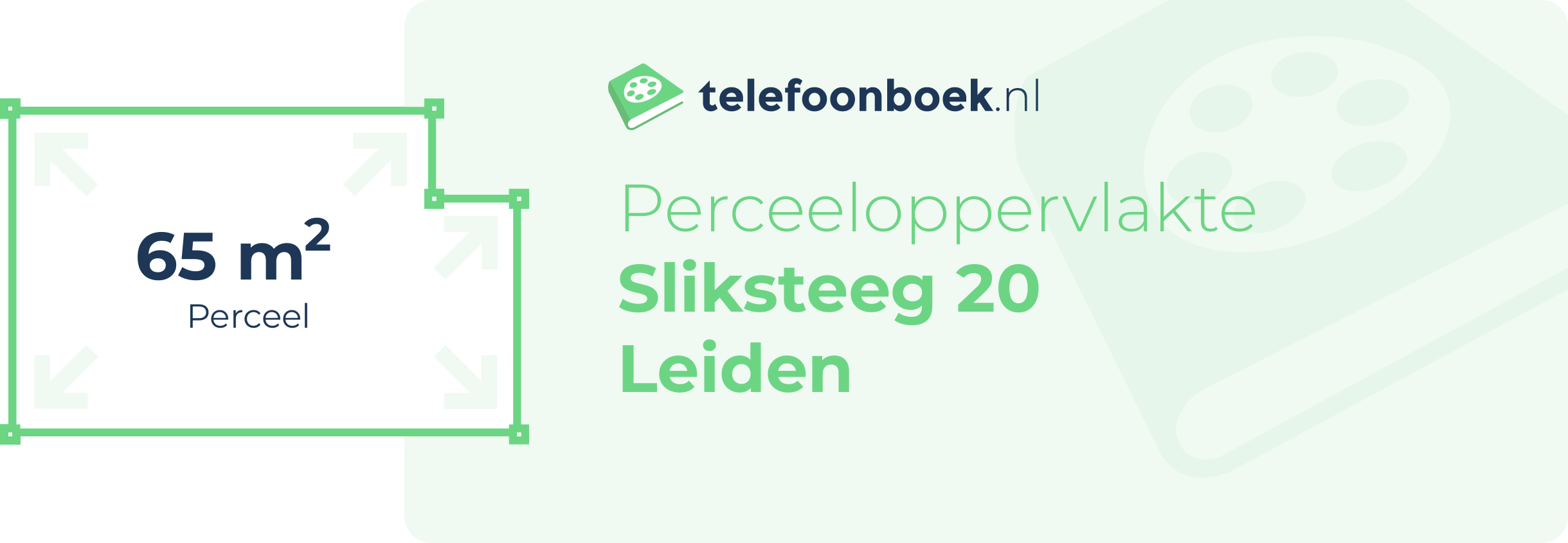 Perceeloppervlakte Sliksteeg 20 Leiden