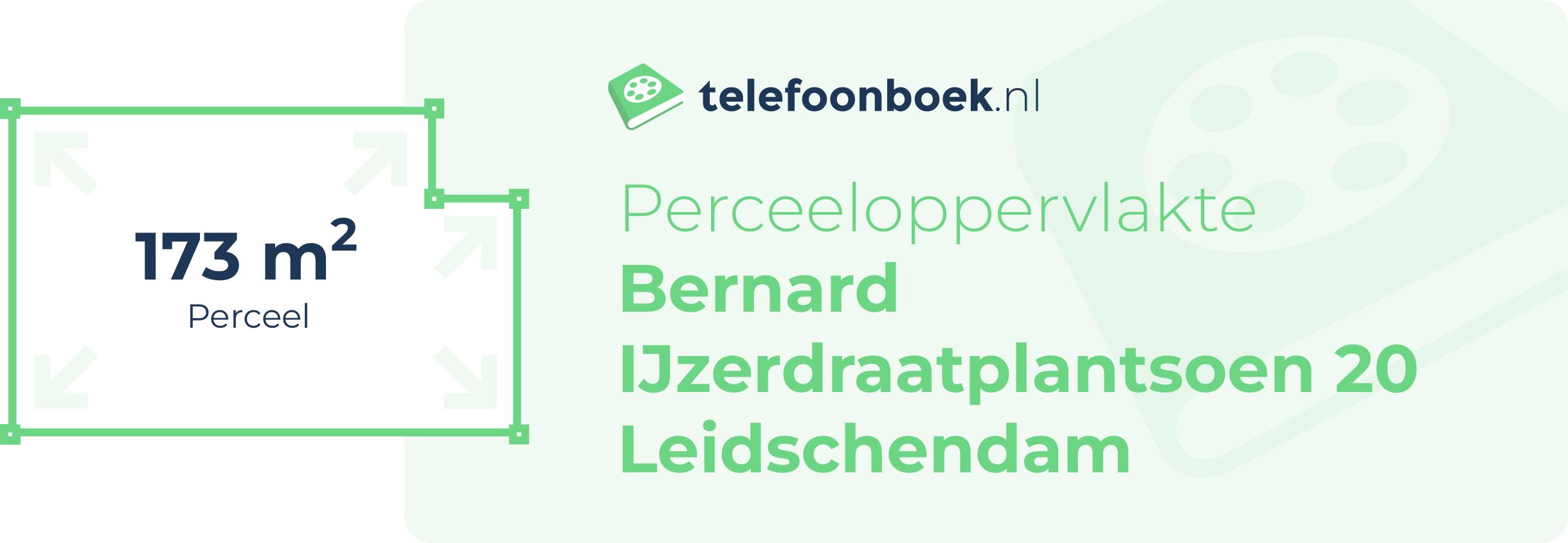 Perceeloppervlakte Bernard IJzerdraatplantsoen 20 Leidschendam