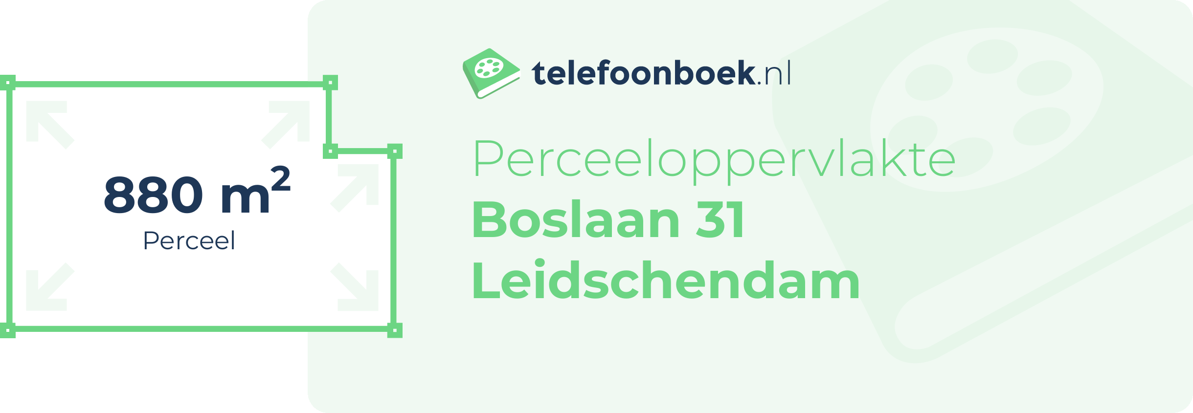 Perceeloppervlakte Boslaan 31 Leidschendam