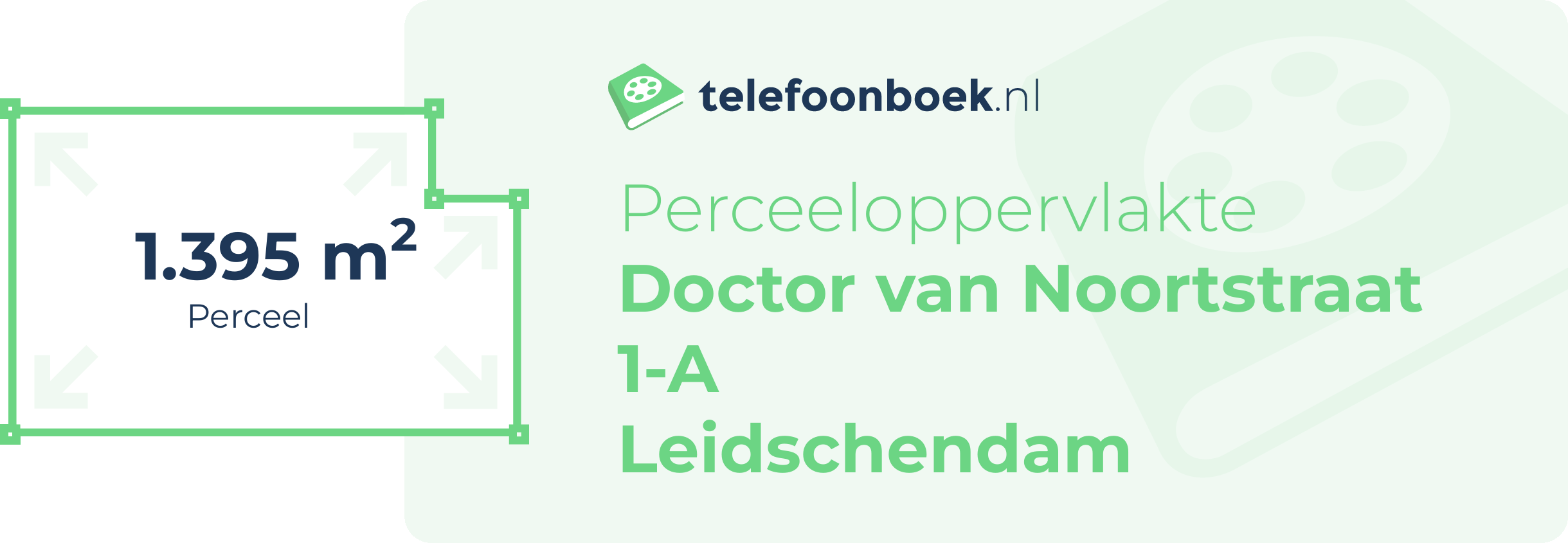 Perceeloppervlakte Doctor Van Noortstraat 1-A Leidschendam