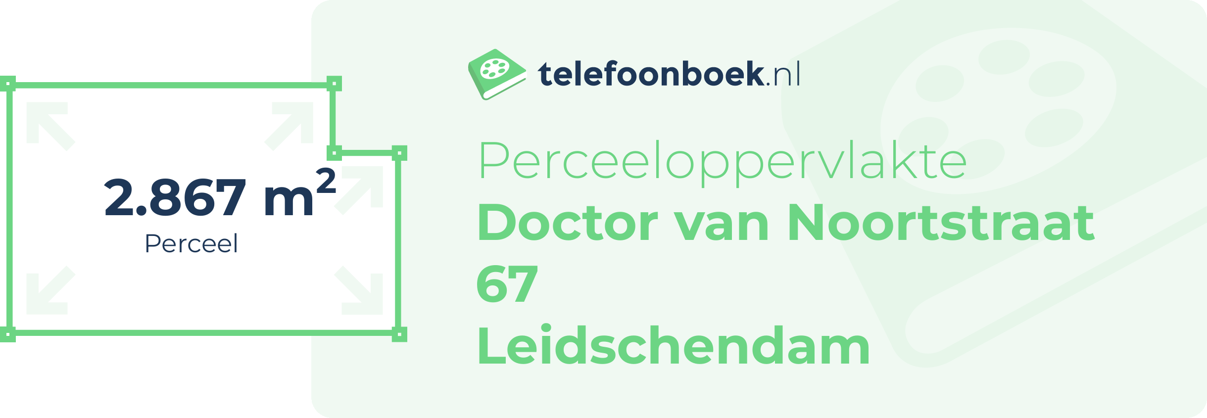 Perceeloppervlakte Doctor Van Noortstraat 67 Leidschendam