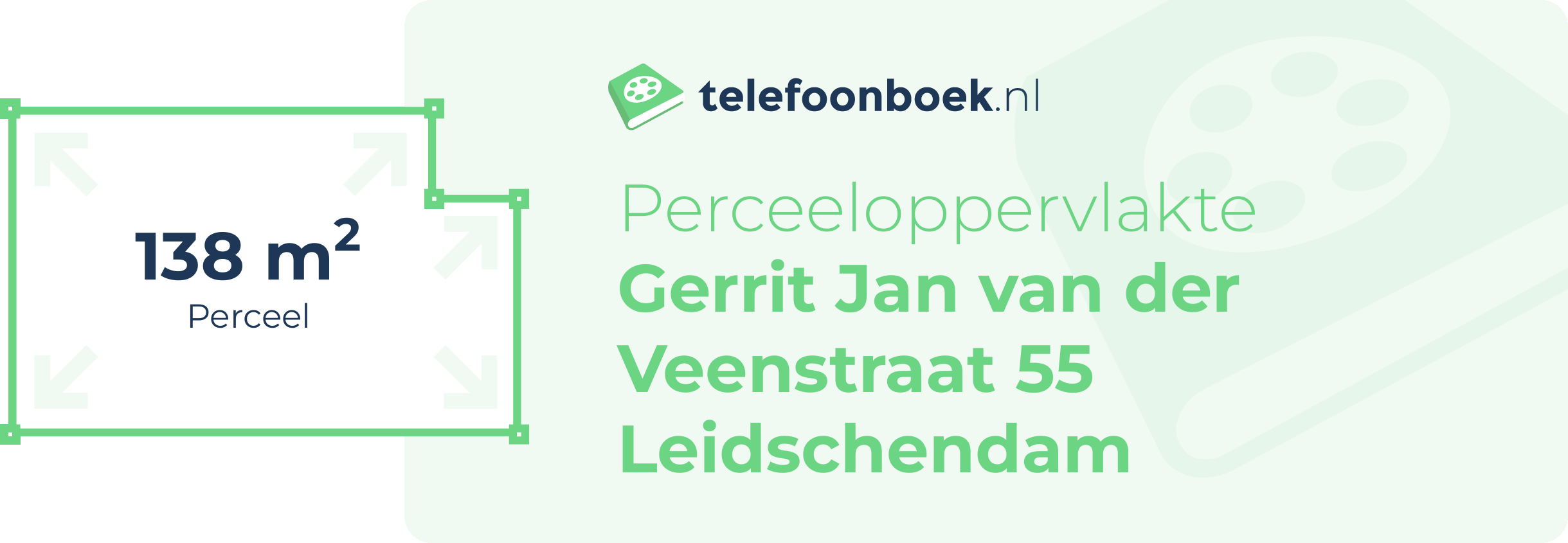 Perceeloppervlakte Gerrit Jan Van Der Veenstraat 55 Leidschendam
