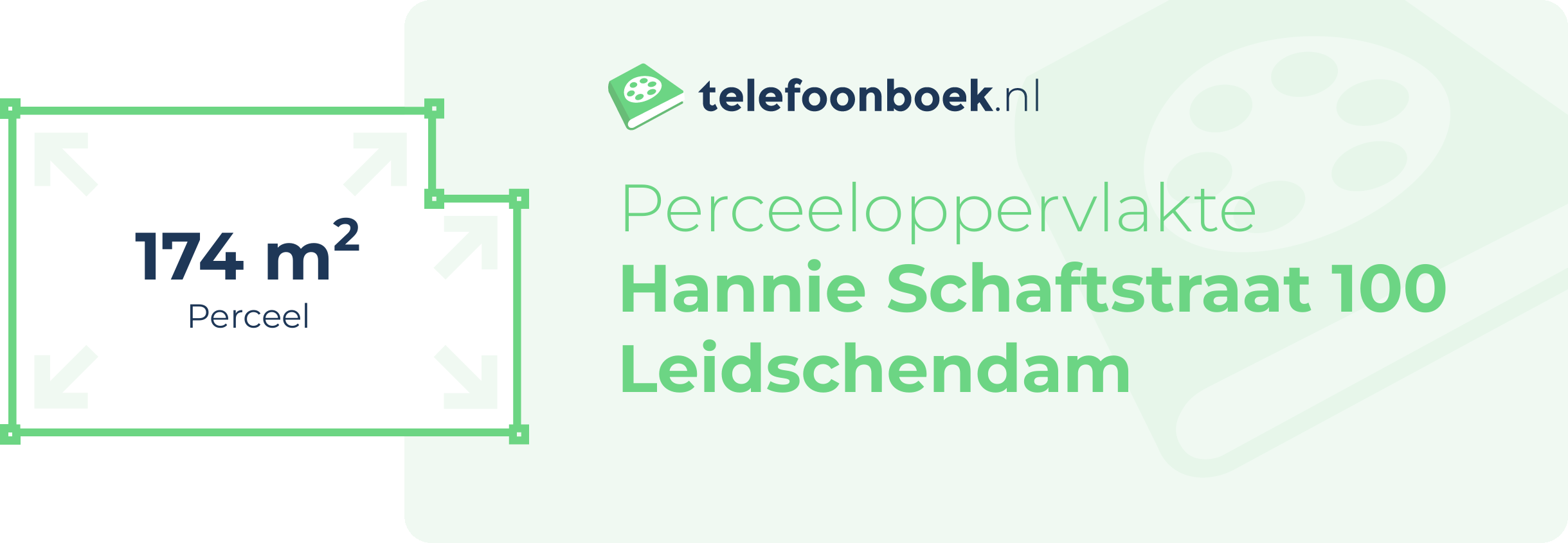 Perceeloppervlakte Hannie Schaftstraat 100 Leidschendam