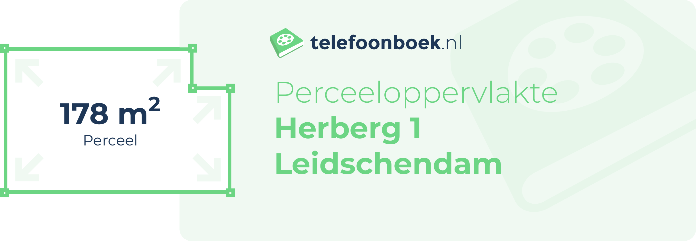 Perceeloppervlakte Herberg 1 Leidschendam