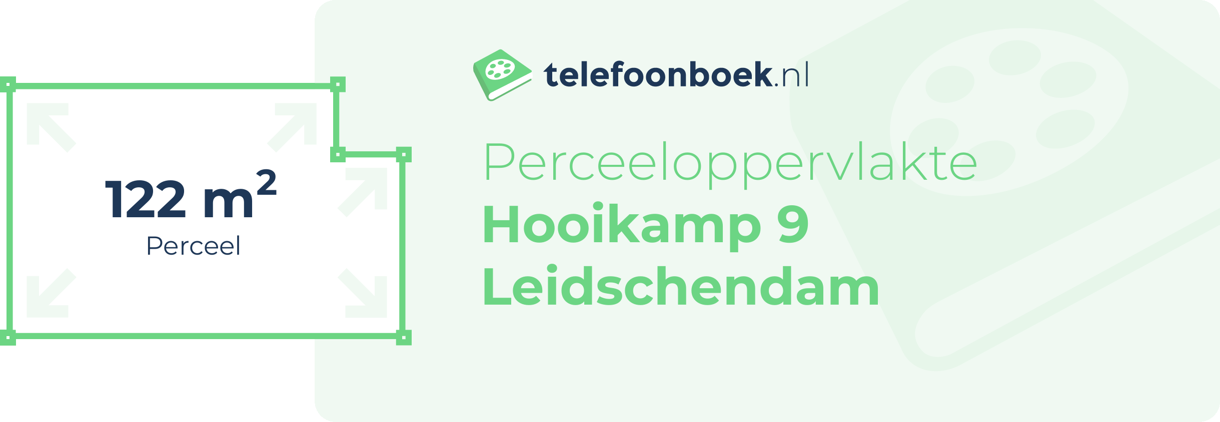 Perceeloppervlakte Hooikamp 9 Leidschendam