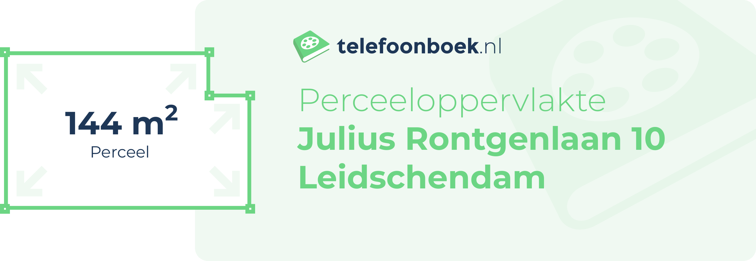 Perceeloppervlakte Julius Rontgenlaan 10 Leidschendam