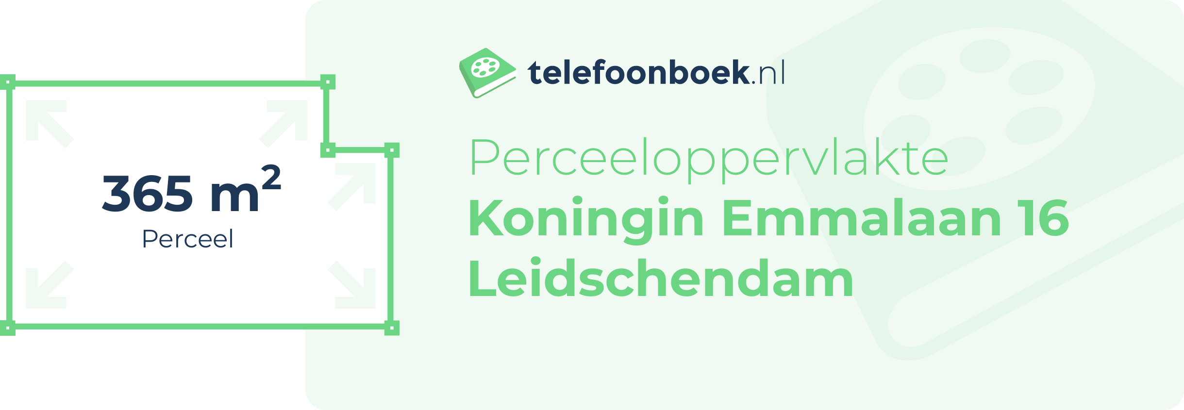 Perceeloppervlakte Koningin Emmalaan 16 Leidschendam