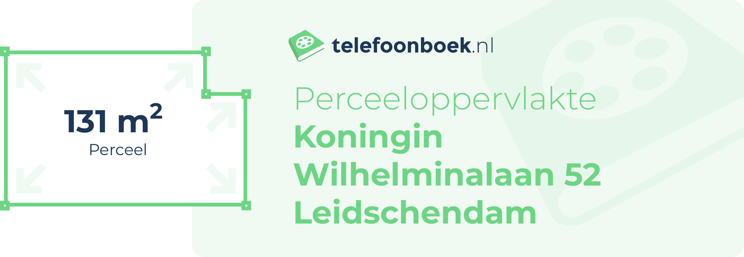 Perceeloppervlakte Koningin Wilhelminalaan 52 Leidschendam