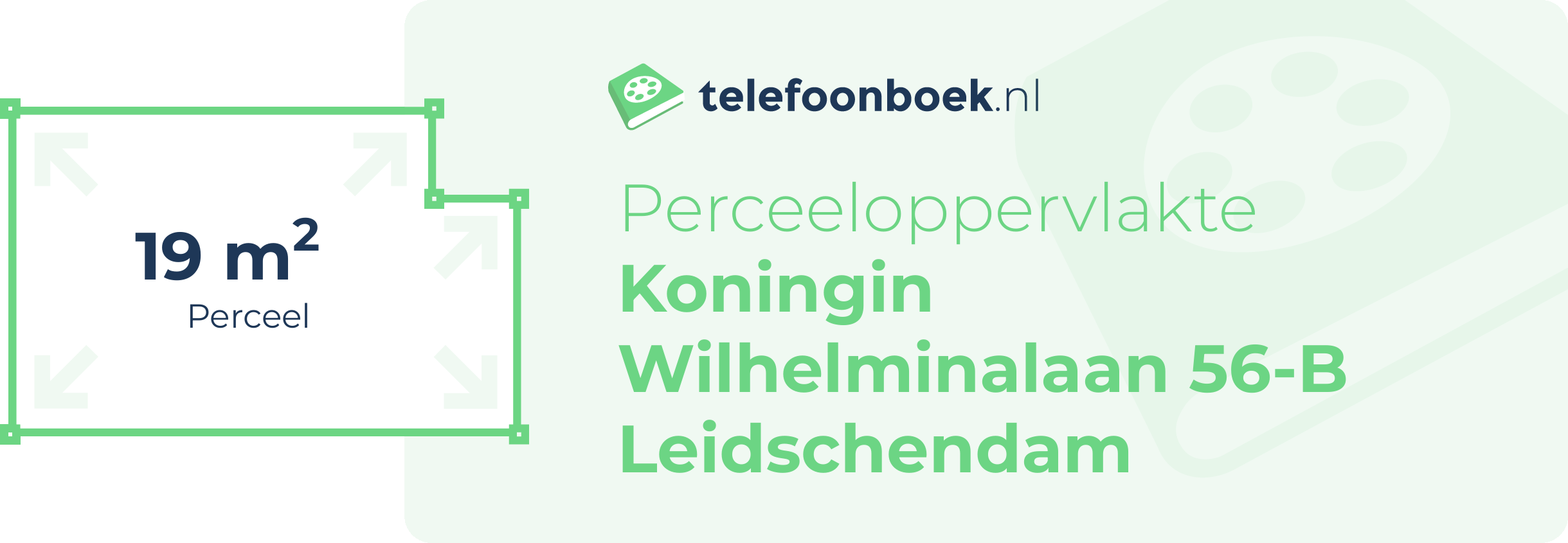 Perceeloppervlakte Koningin Wilhelminalaan 56-B Leidschendam