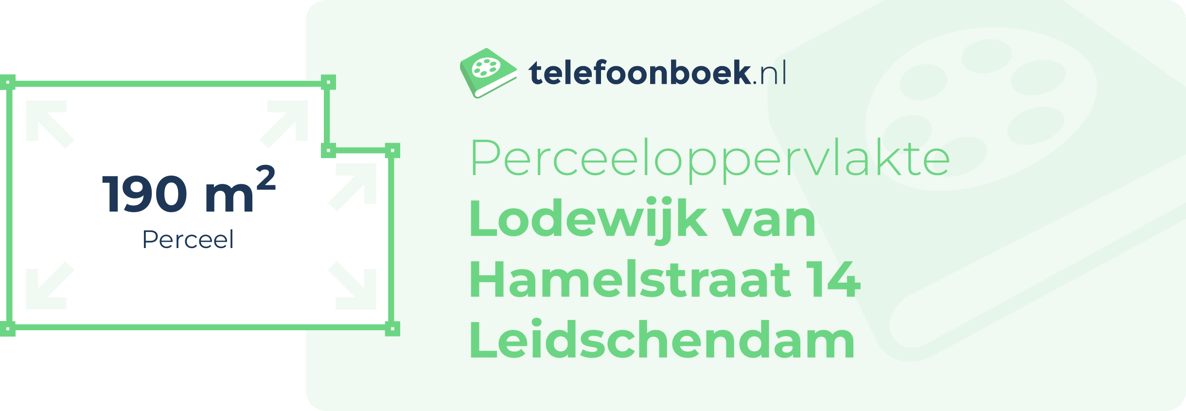 Perceeloppervlakte Lodewijk Van Hamelstraat 14 Leidschendam