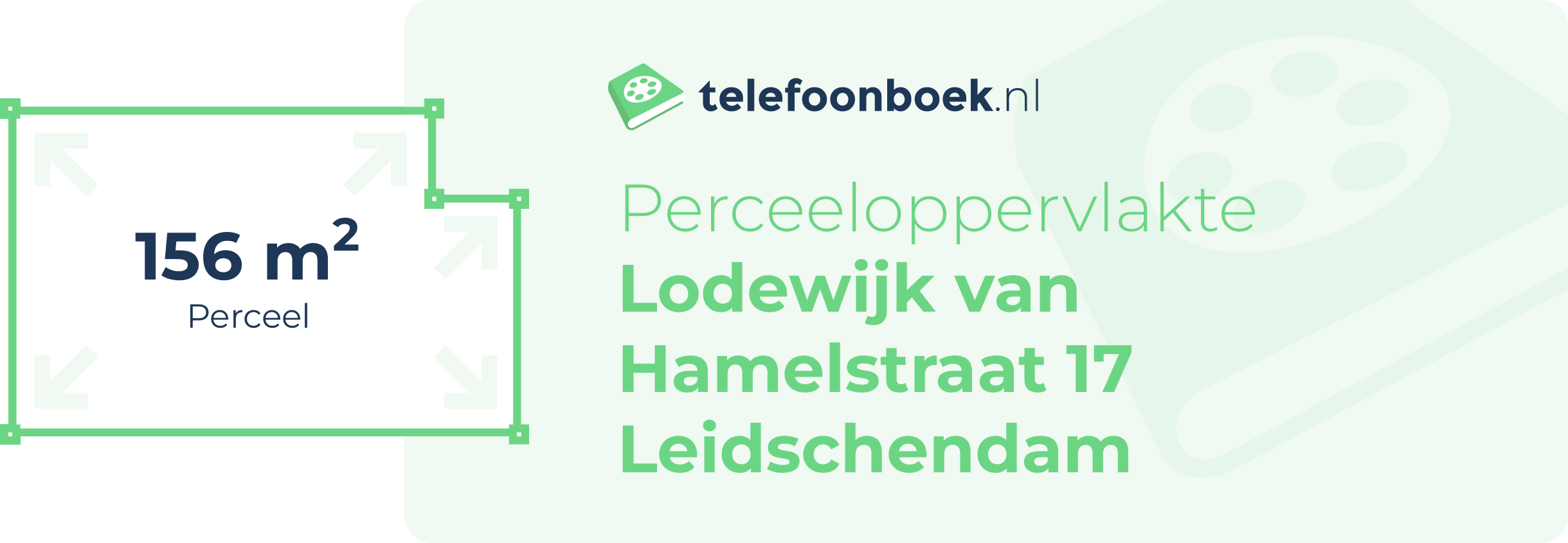 Perceeloppervlakte Lodewijk Van Hamelstraat 17 Leidschendam