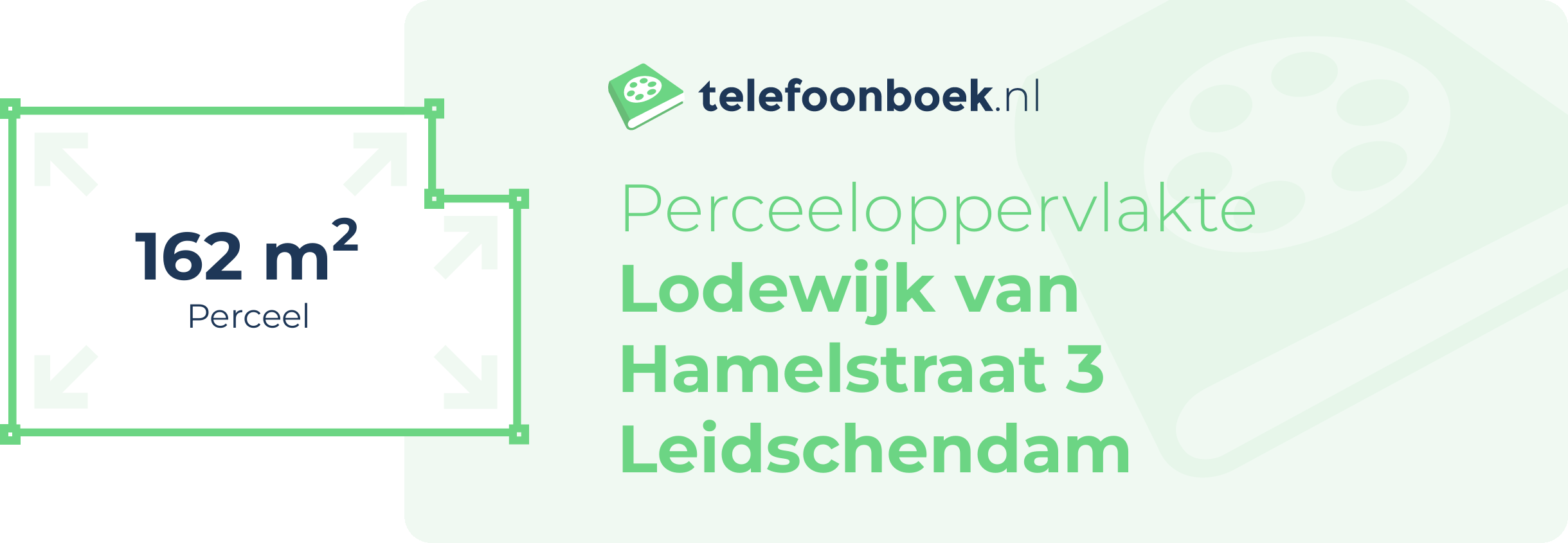 Perceeloppervlakte Lodewijk Van Hamelstraat 3 Leidschendam