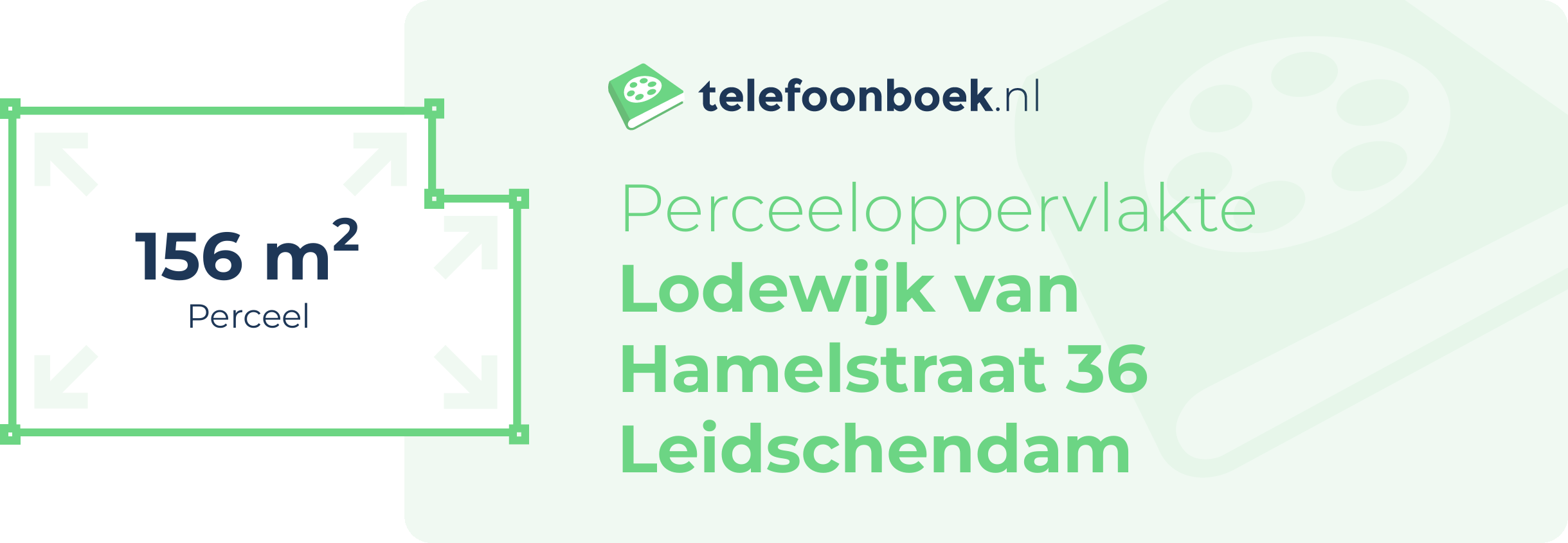 Perceeloppervlakte Lodewijk Van Hamelstraat 36 Leidschendam